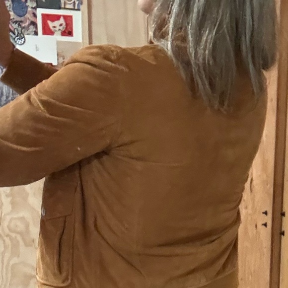 Joseph London tan Sueded Jacket. - Picture 3 of 9